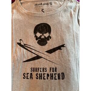 NWT HOODLAMB Hemp Tailors S/S T-Shirt Tee Gray Hemp Organic Cotton Graphics S